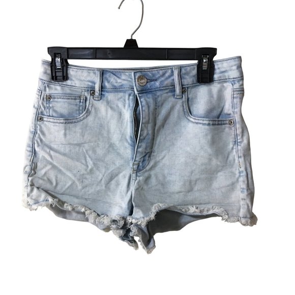 AMERICAN EAGLE Pants - AMERICAN EAGLE NE(X)T LEVEL FLEX LIGHT DENIM SHORTS WOMENS SIZE 8